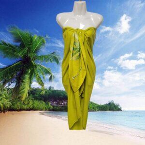 Womens Sarong Pareo Beach Cover Up Swimsuit Coverups Cotton Sarong TIE Wrap NEW
